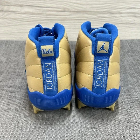 Size 15 Nike Jordan 12 Mid Alpha Menace UCLA Player Edition Football Cleats